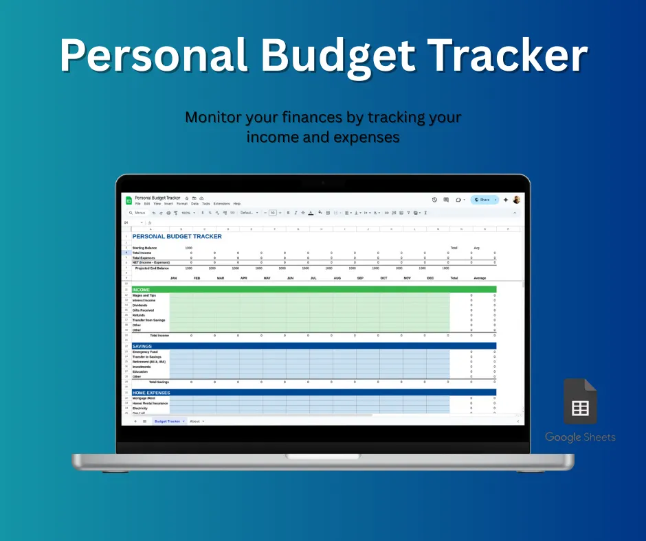 Personal Budget Tracker Template