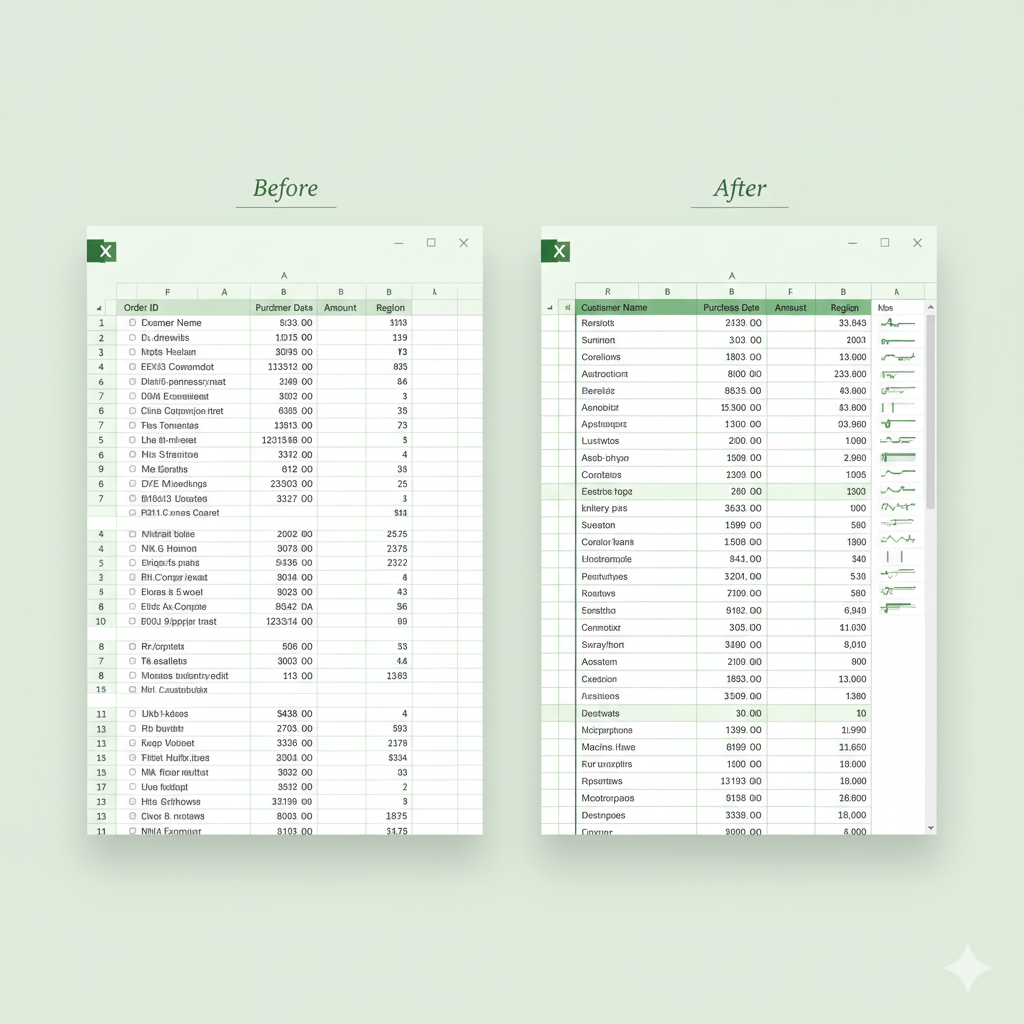 One-Click Excel Data Cleaning Bot Template